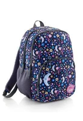 حقيبة ظهر مدرسية مقاس 17 MIQUELRIUS MR BACKPACK W/3 COMPARTMENT 17"- RECYC NIGHT GARDEN