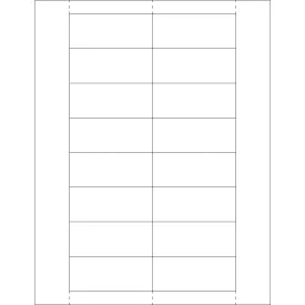 1 1/4 x 3" Plastic Label Holder Insert Cards, Case Of 800 Case Of 800