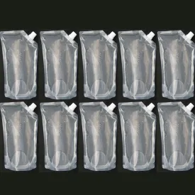 10 Flexible Collapsible Foldable Reusable Water Bottles Survival Emerg BPA Free