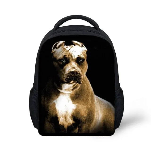 12 inch Wolf Printing Kids School Bags For Baby Boys&Girls