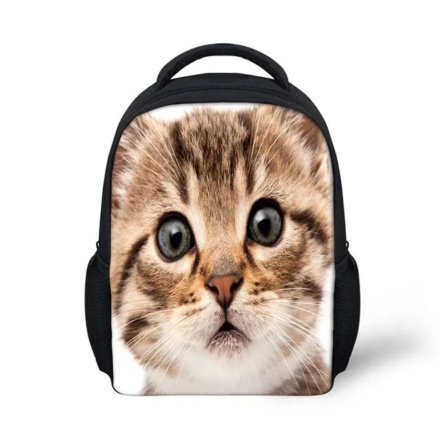 12 inch Wolf Printing Kids School Bags For Baby Boys&Girls