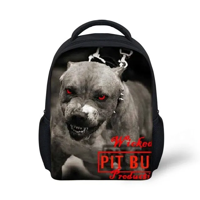 12 inch Wolf Printing Kids School Bags For Baby Boys&Girls