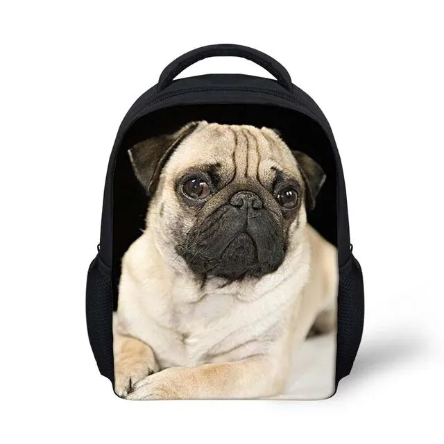 12 inch Wolf Printing Kids School Bags For Baby Boys&Girls