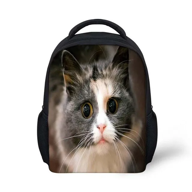 12 inch Wolf Printing Kids School Bags For Baby Boys&Girls