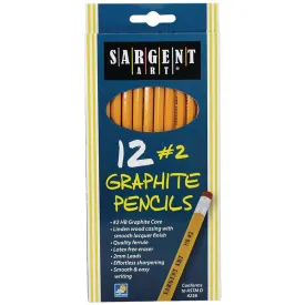 12Ct Hb Graphite Pencils Unsharpened (Pack of 12)