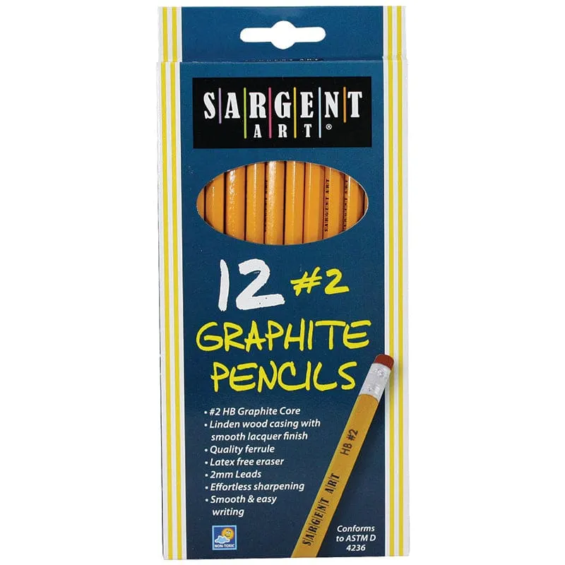 12Ct Hb Graphite Pencils Unsharpened (Pack of 12)