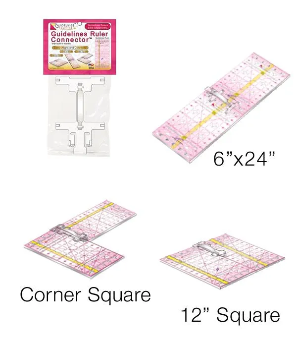 2-Guidelines-Ruler-Perfect4Pattern Set with Free Seam Guides