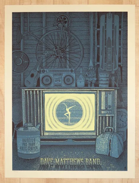 2016 Dave Matthews Band - Holmdel Silkscreen Concert Poster by Methane