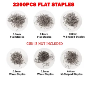 2200PCS Plastic Welder Garage Tool | Hot Staple Staplers | Bumper Repair Welding Kit