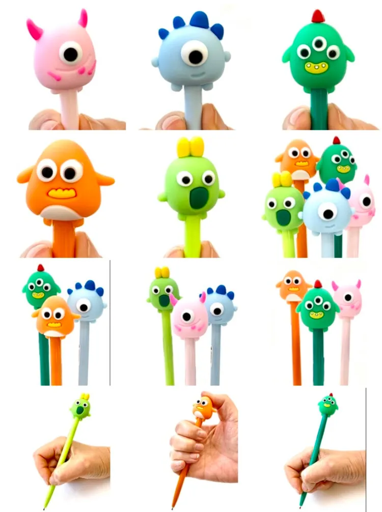 22369 CUTE MONSTERS RETRACTABLE GEL PEN-36
