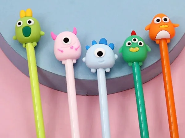 22369 CUTE MONSTERS RETRACTABLE GEL PEN-36