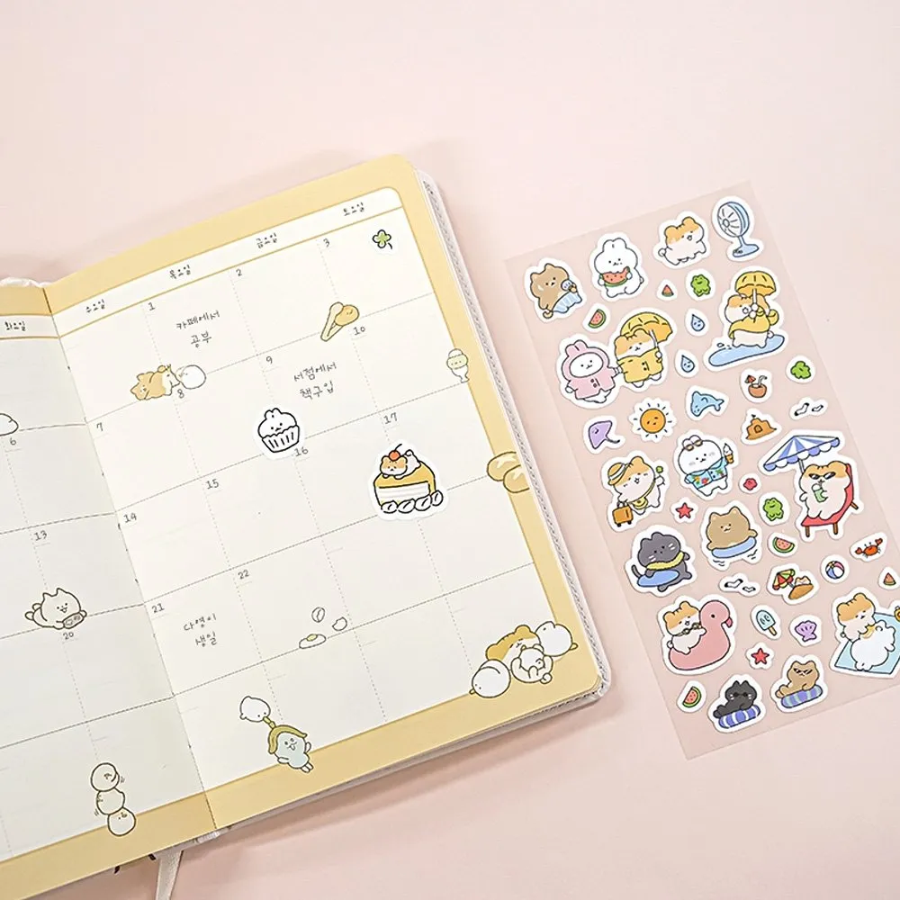 [3-in-1] Hamchi Removable Sticker Set