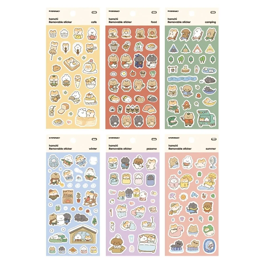 [3-in-1] Hamchi Removable Sticker Set