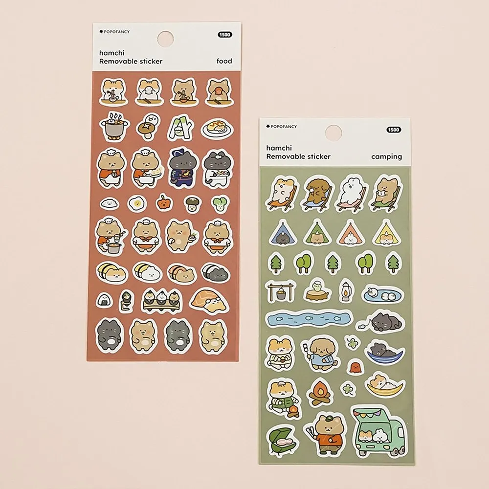 [3-in-1] Hamchi Removable Sticker Set