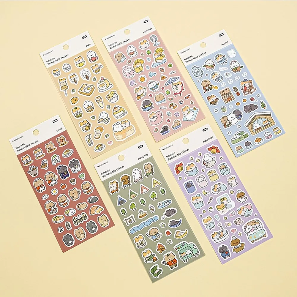[3-in-1] Hamchi Removable Sticker Set