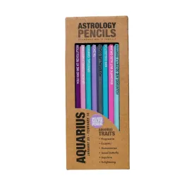 30% OFF SALE Astrology Pencils - Aquarius