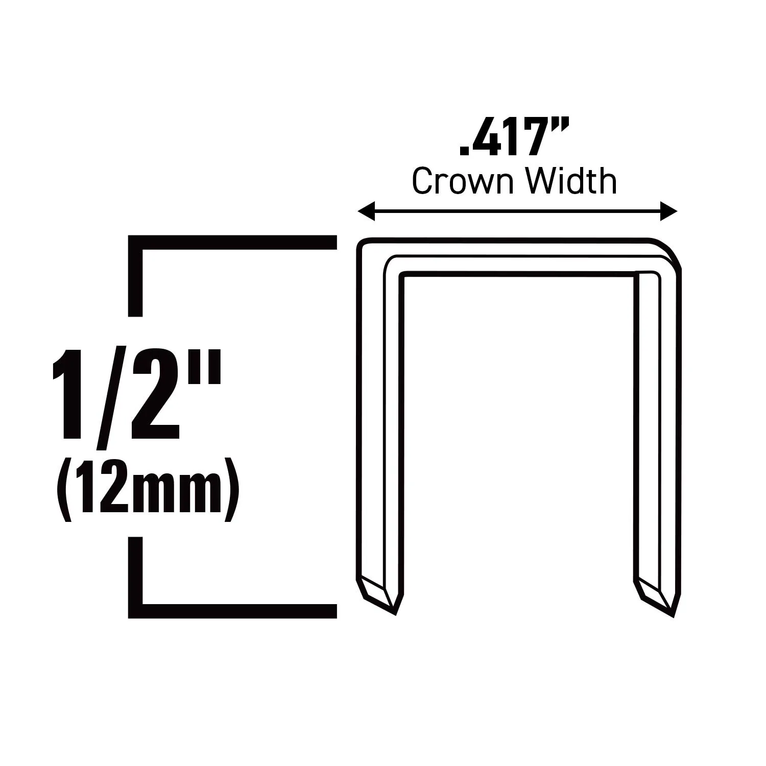 #4 Heavy Duty Narrow Crown Staples - 1/2" - 5000 ct.