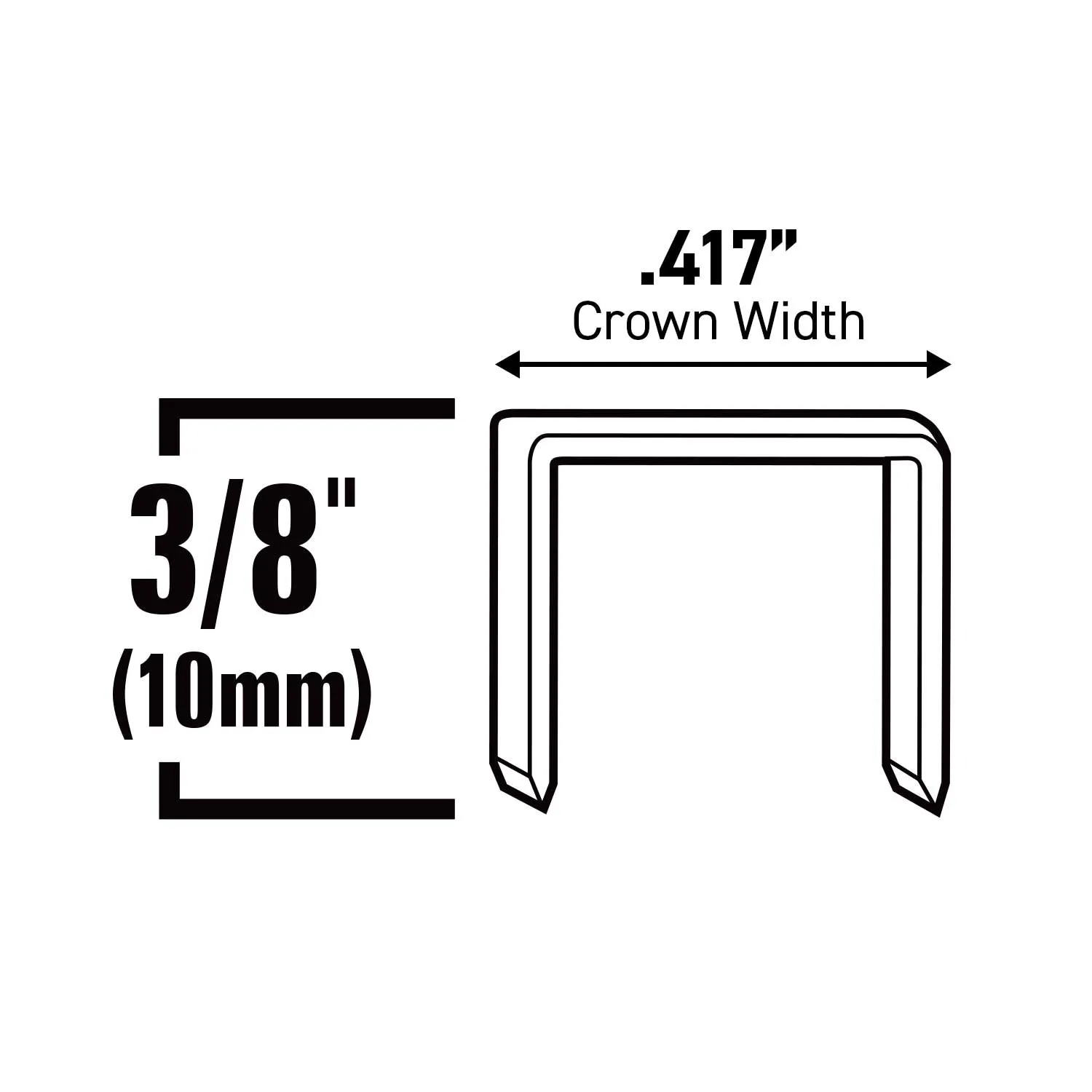 #4 Heavy Duty Narrow Crown Staples - 3/8" - 5000 ct.