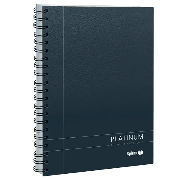 5 Pack Spirax 401 Platinum Notebook Spiral Bound 200 Page A5 Black BULK