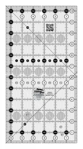6-1/2" x 12-1/2" Ruler - Creative Grids