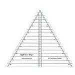 60 degree 8.5" Triangle Ruler