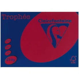 A4 210gsm Trophee Card Bright Red x 100's Pack