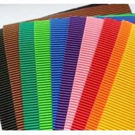 A4 Colored Corrugated Craft Paper Sheets-Pack of 10 (Assorted Colors)