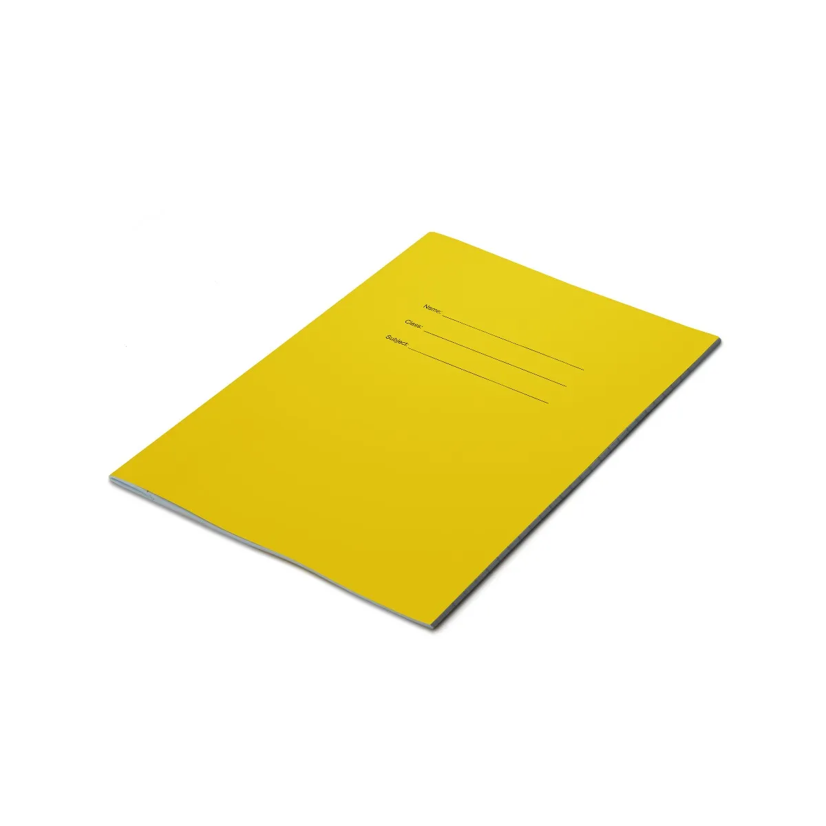 A5 (9" x 7") - 10mm Lined Tinted Paper - Exercise Book (Yellow Cover)