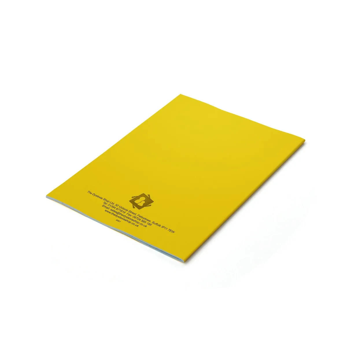 A5 (9" x 7") - 10mm Lined Tinted Paper - Exercise Book (Yellow Cover)