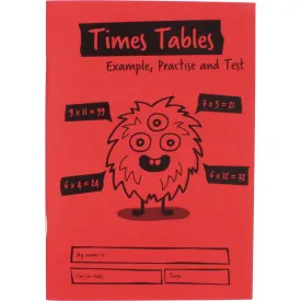 A5 Children's Times Table Book pk 30