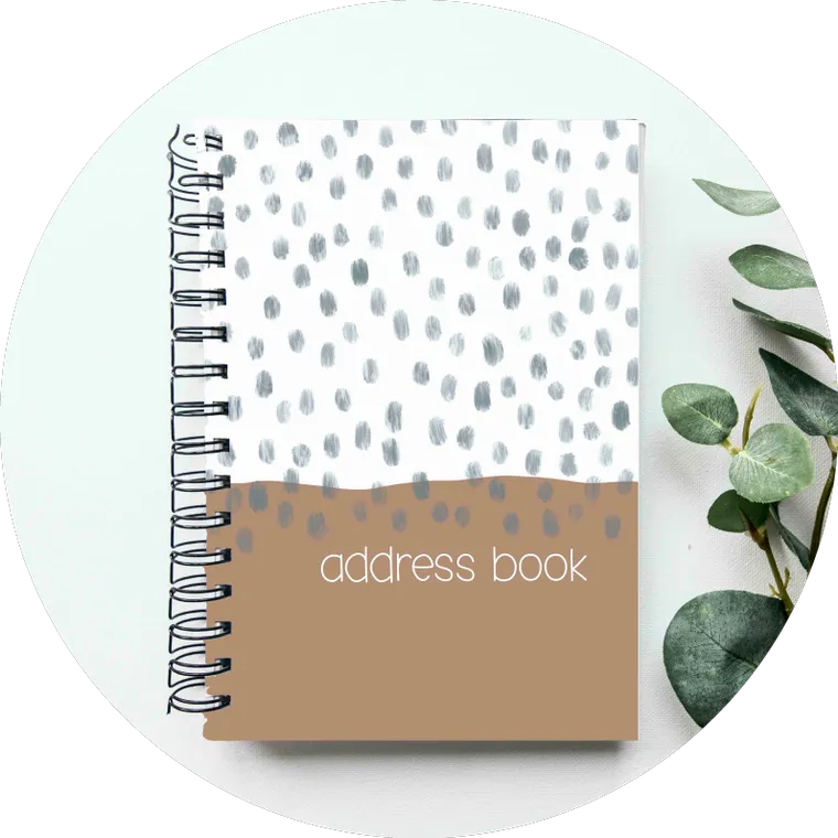 Address Book - Frosted Plastic
