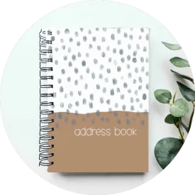 Address Book - Frosted Plastic
