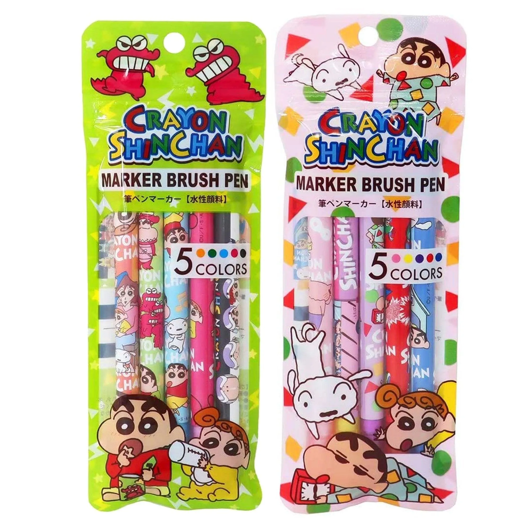 AI PLANNING K-8728 Crayon Shin-chan Double-headed highlighter highlighter set five-in-group full pattern
