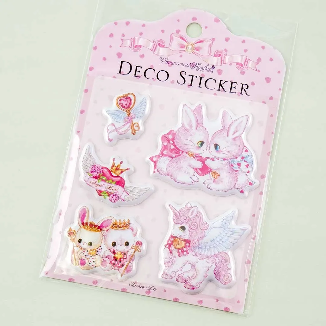 Amenomori Fumika Angel Heart Puffy Stickers