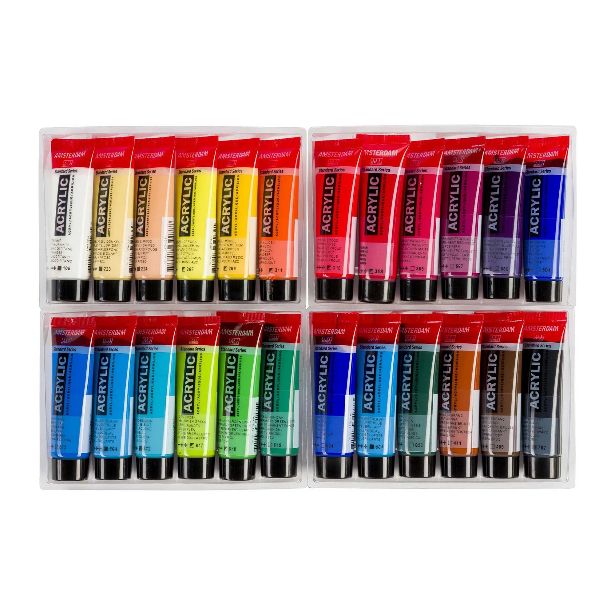 Amsterdam Acrylic Paint General Selection - Set of 24 x 20ml