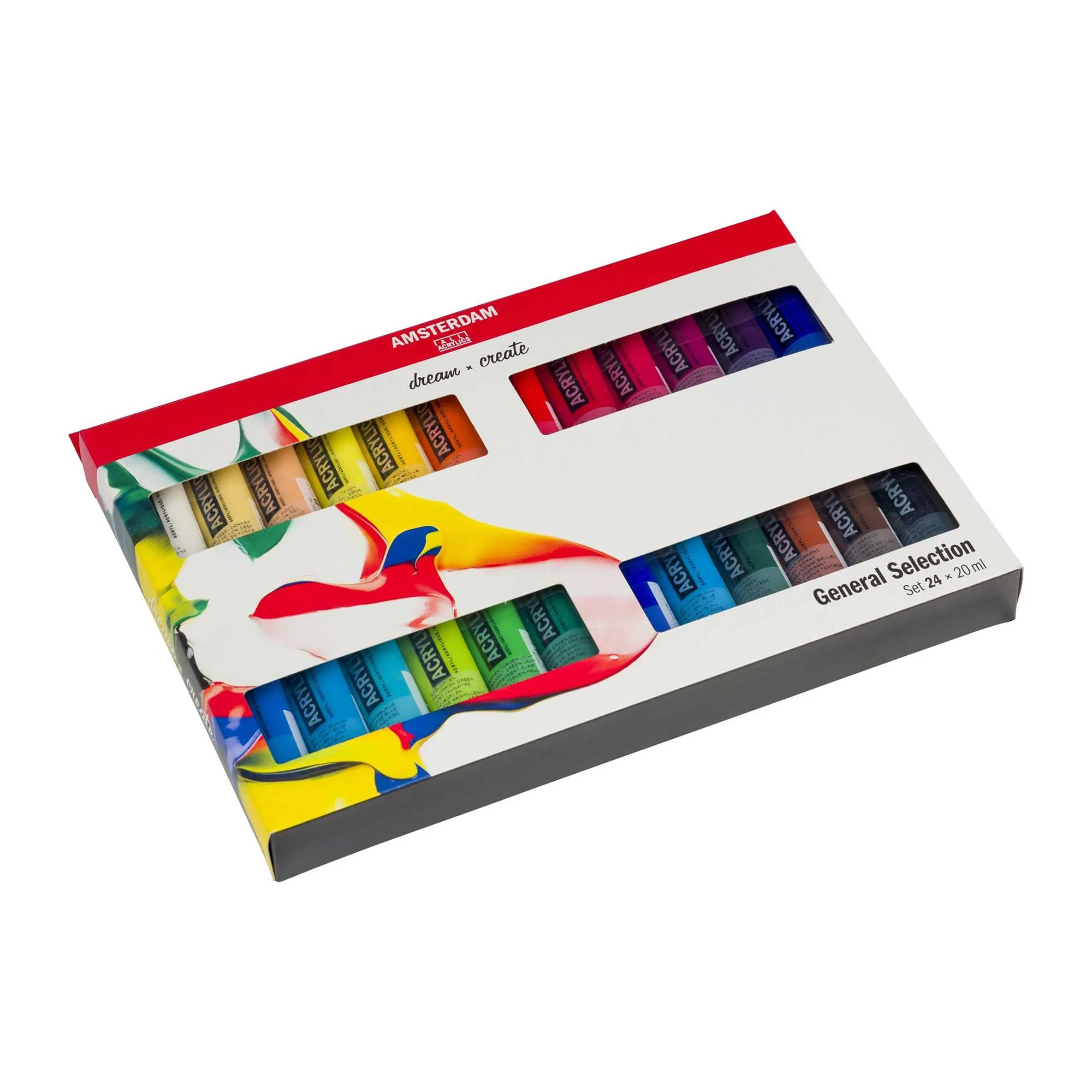 Amsterdam Acrylic Paint General Selection - Set of 24 x 20ml