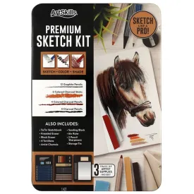 ArtSkills Assorted Premium Sketching and Drawing Kit, 39 Pieces (Pack of 2)
