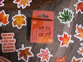 Autumn Leaves Sticker Box