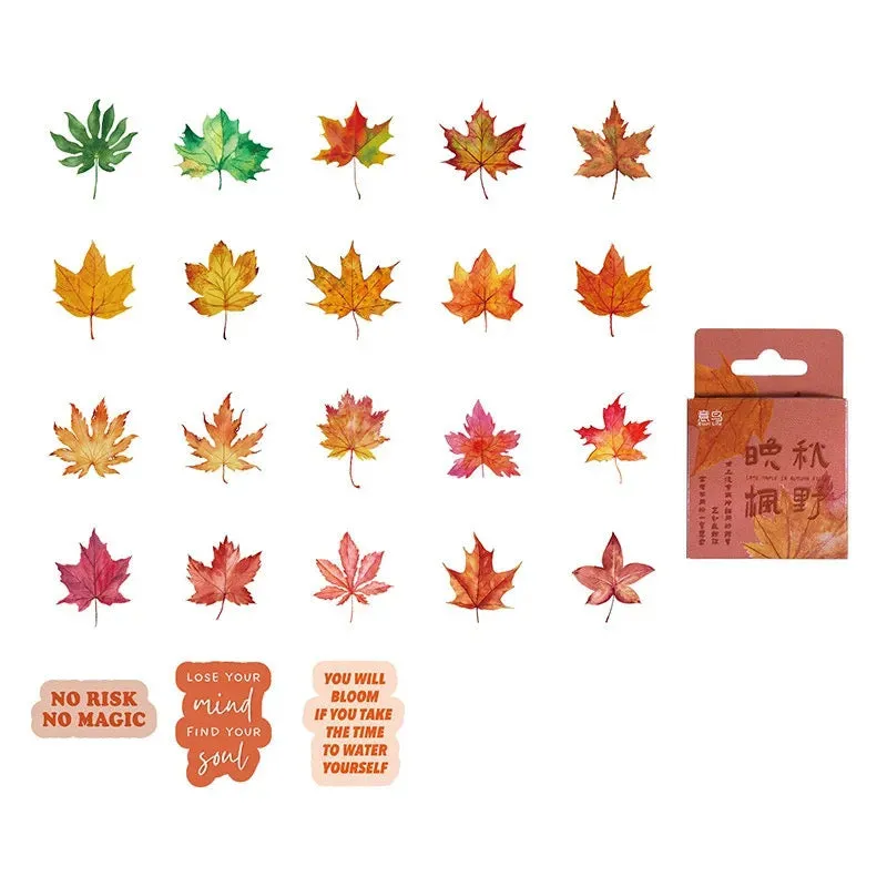 Autumn Leaves Sticker Box