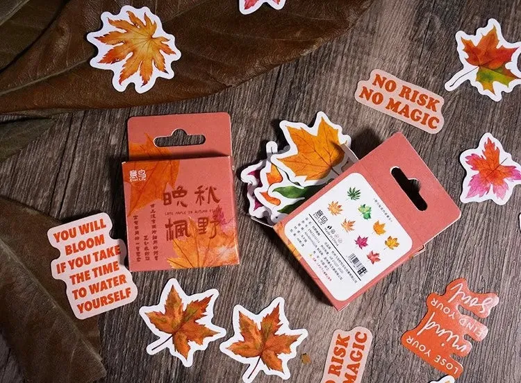 Autumn Leaves Sticker Box