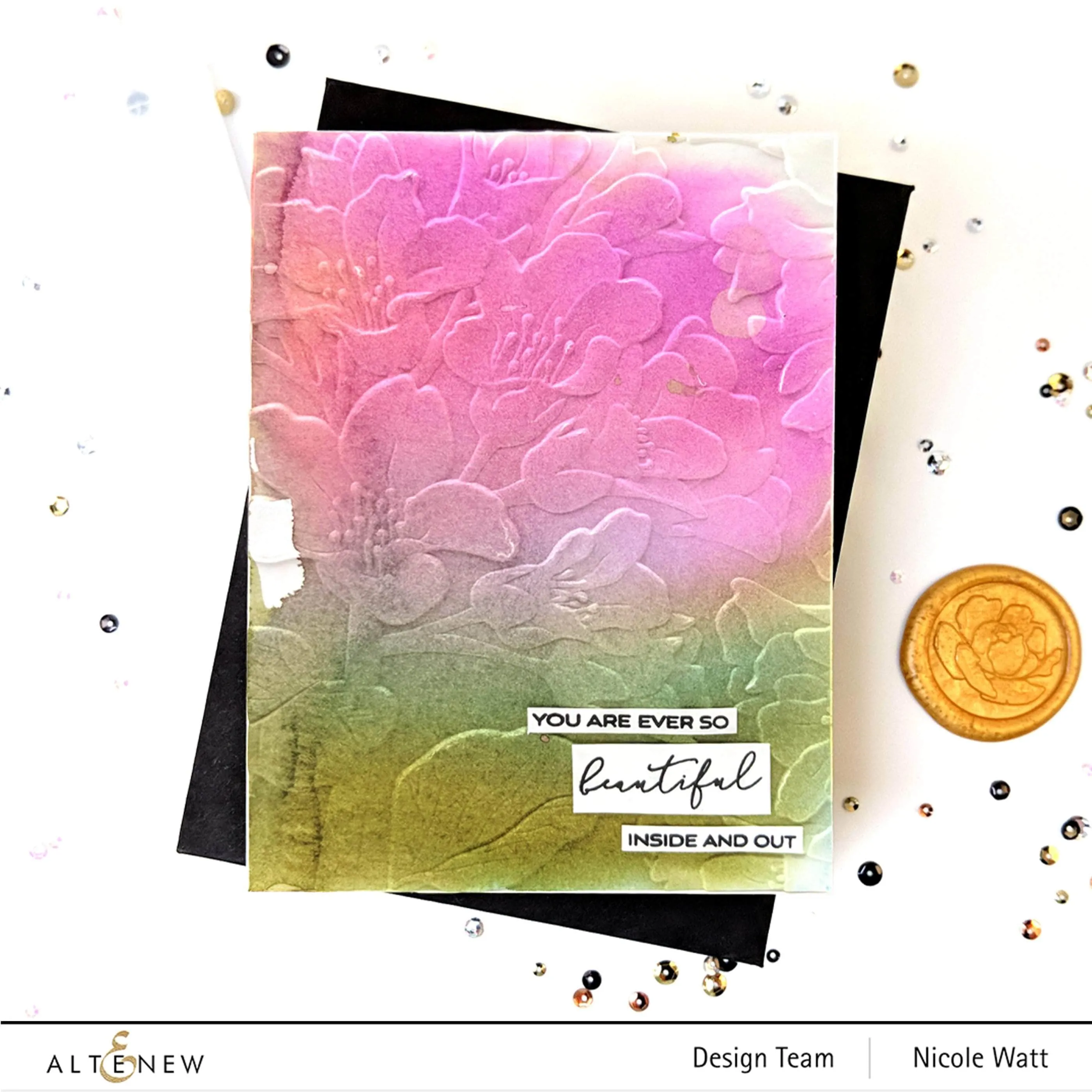 Beautiful Bergenia 3D Embossing Folder