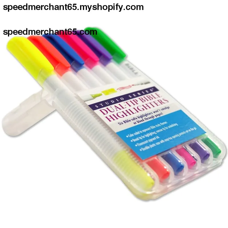 Bible Dual-Tip Highlighters (6-piece Set)
