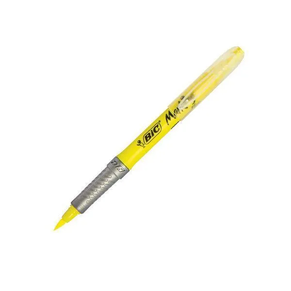 Bic Highlighter Flex Brush Tip Assorted Colours | Pack of 4