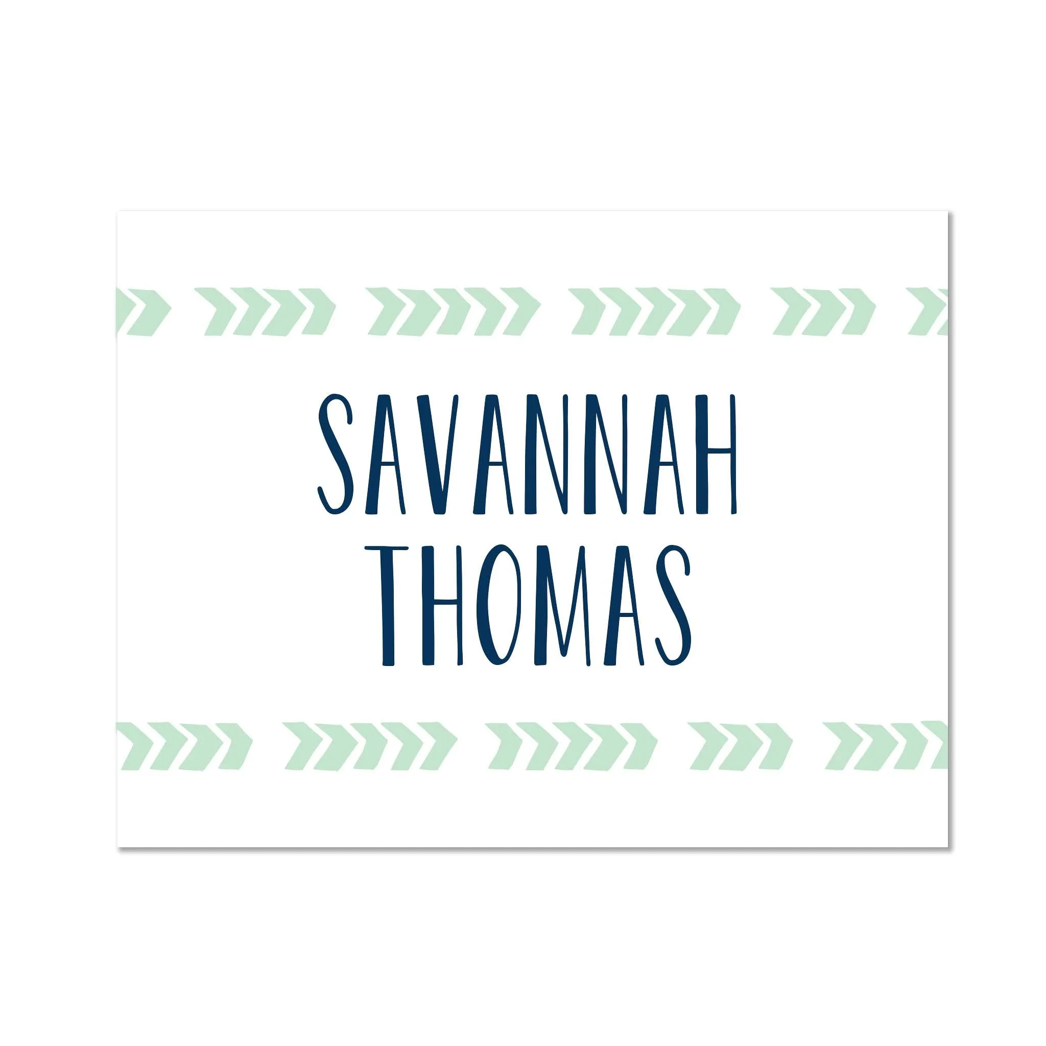 Boho Chic Personalized Folder Stickers