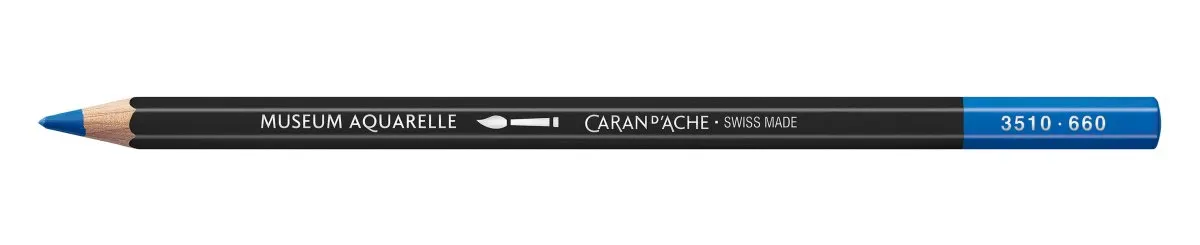 Caran d'Ache Museum Aquarelle Pencil - 660 Medium Cobalt Blue