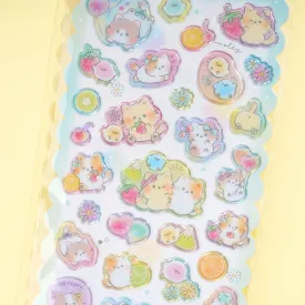 Cat & Hamster Fruit Stickers