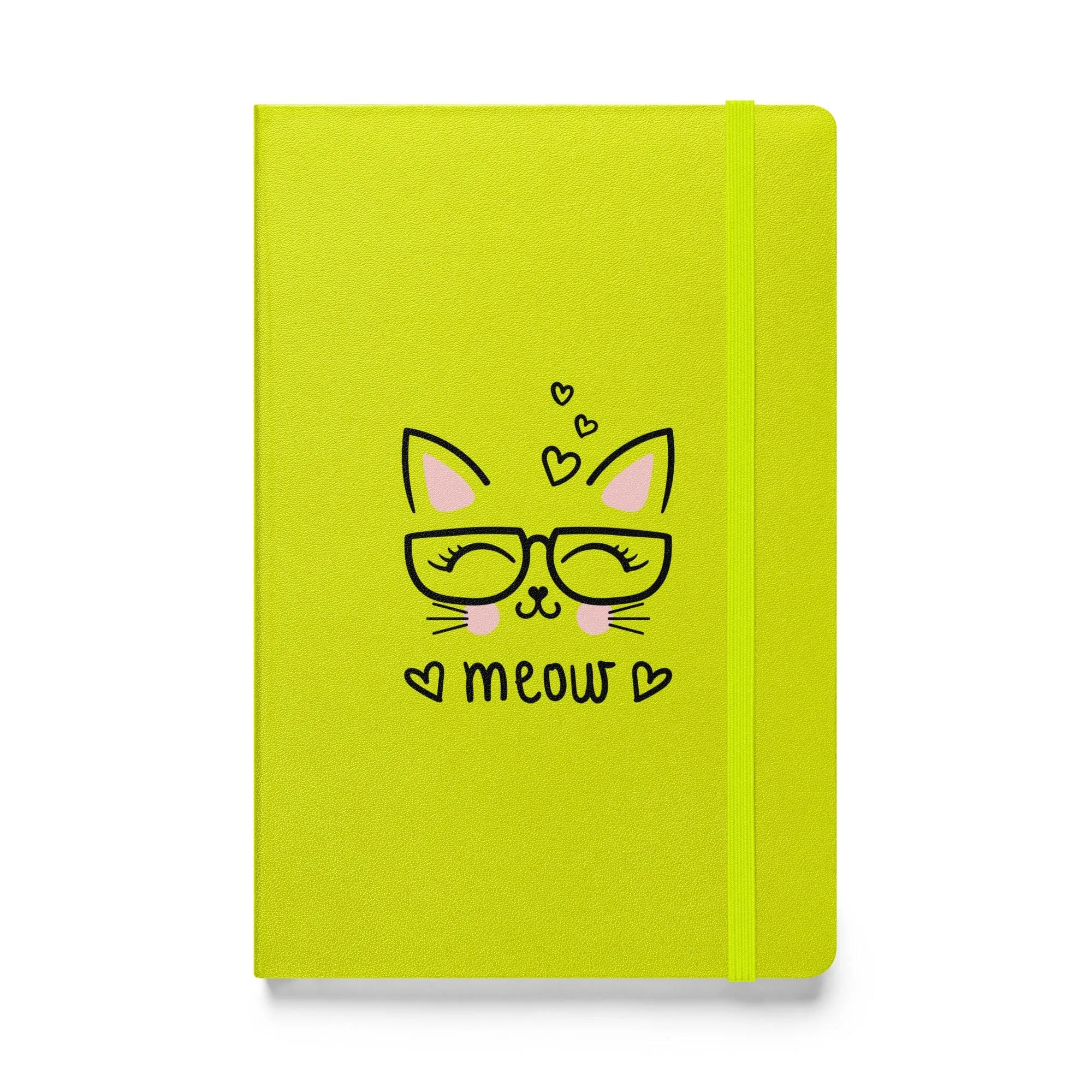 Cat Meow Hardcover bound notebook