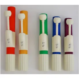 Choma-Notes Colored Handchime Set of 5 Notes with Travel Case
