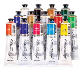 Chromacryl Acrylic Paint Assorted and Metals Set of 14