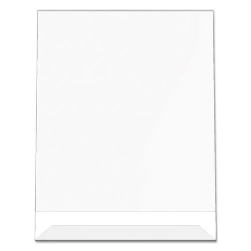Classic Image Slanted Sign Holder, Portrait, 8.5 X 11 Insert, Clear